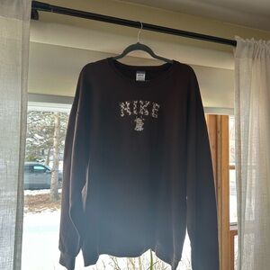 Brown Nike Cow Sweatshirt